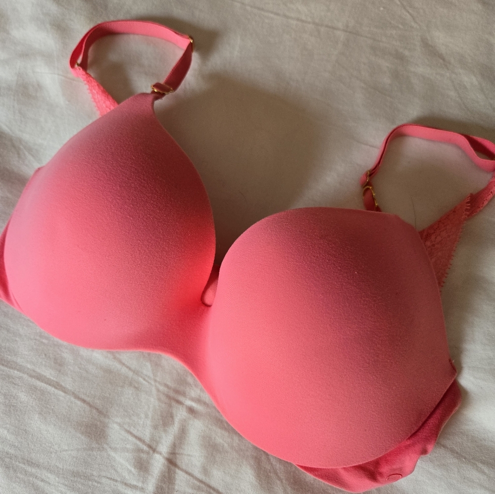 Victoria's Secret Bright Pink Lace Bra
